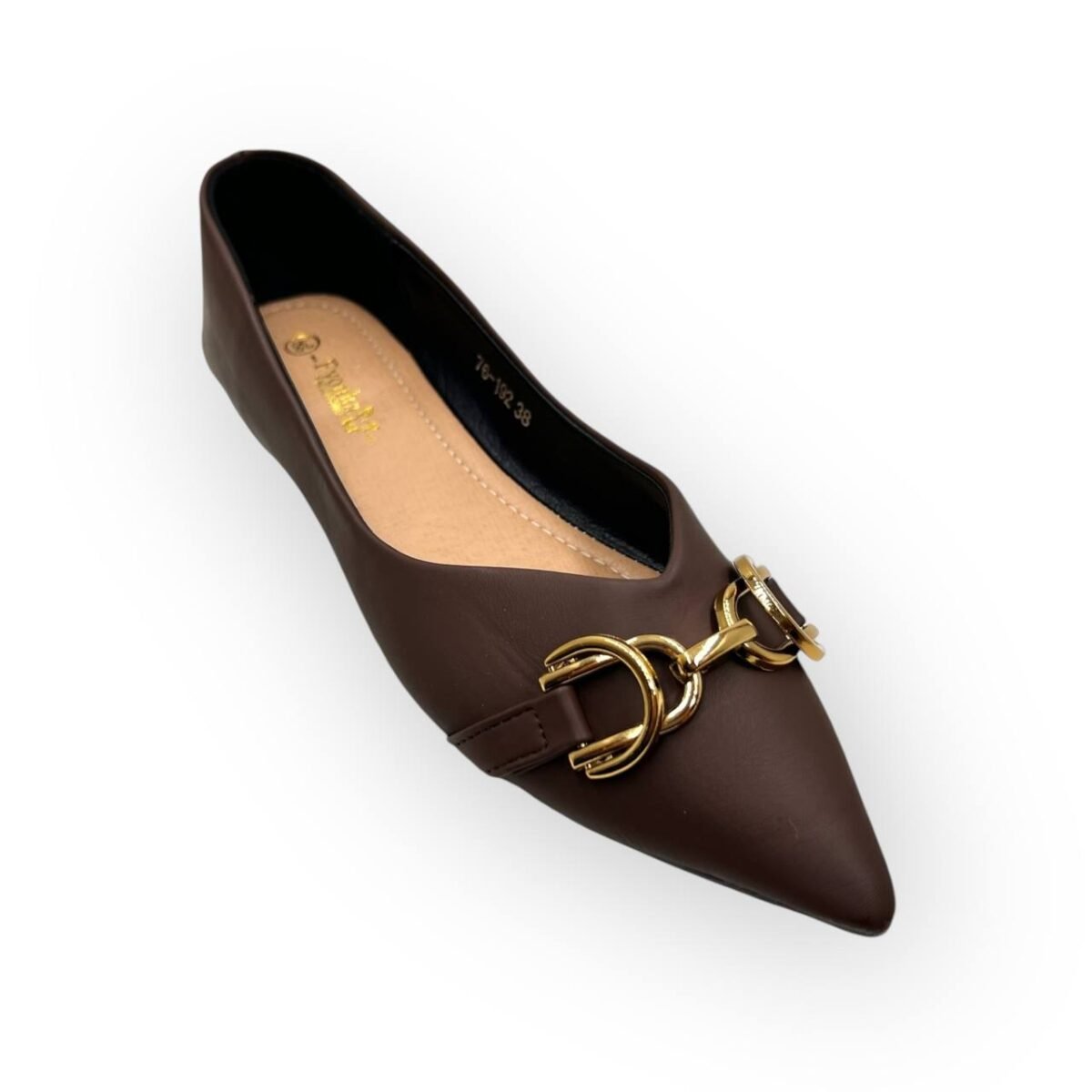 Flat shoes 76-192 brown